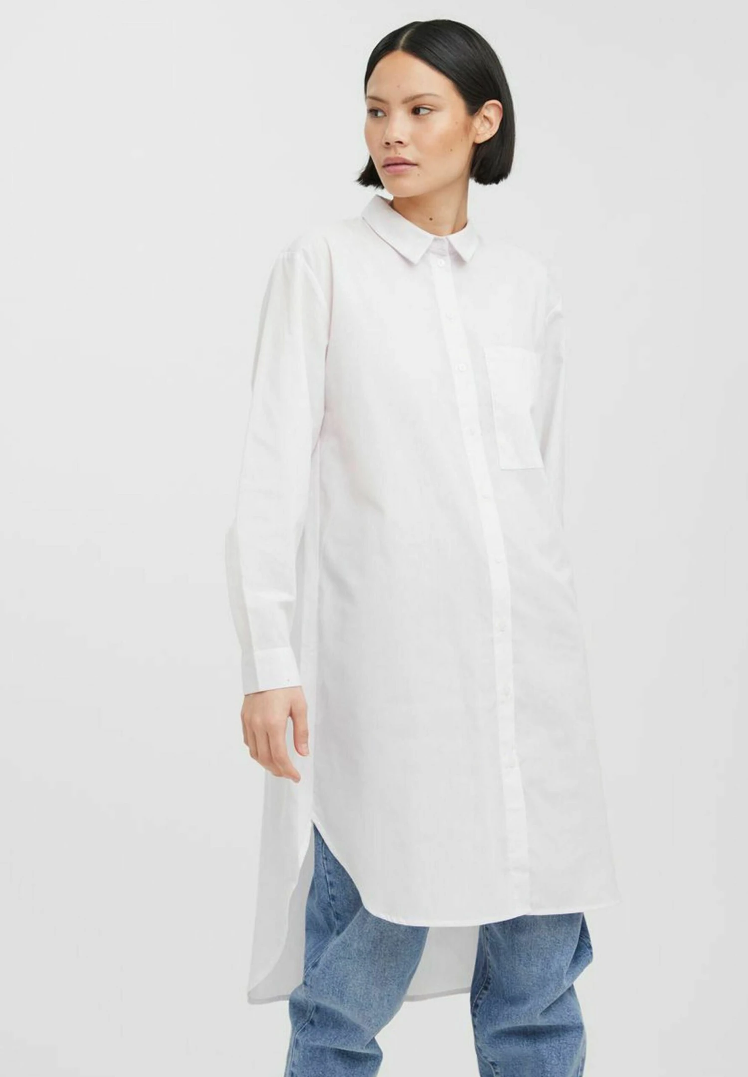 Vero Moda VmellaLong Noos - Overhemdblouse - Bright White 1 Vero Moda VmellaLong Noos - Overhemdblouse - Bright White