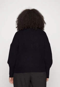 Vero Moda Curve Vmlea V-Neck Cuff Cardigan - Vest - Black -Vero Moda 08fc41d9be7548e7a36d7402e3060611