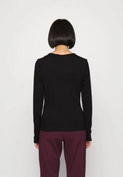 Vero Moda Petite Vmalberte V Neck - Longsleeve - Black -Vero Moda 0956f3ad628146a196f964c1fe764229