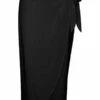 Vero Moda Curve Midi - Wikkelrok - Black