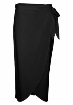 Vero Moda Curve Midi - Wikkelrok - Black