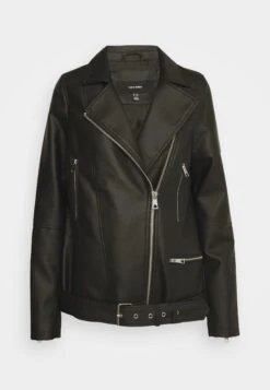 Vero Moda Tall Vmramon Kamma Jacket - Imitatieleren Jas - Black -Vero Moda 0cac75361af24db88b789dae5415ebb3