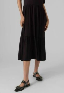 Vero Moda Midi - Jurk - Black -Vero Moda 0d4fdde2cf114fe8a15b1d9d51d188b0