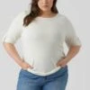 Vero Moda Curve Longsleeve - Snow White