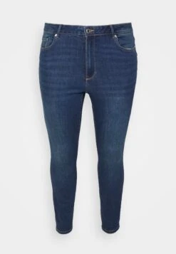Vero Moda Curve Jeans Skinny Fit - Dark Blue Denim -Vero Moda 118eca0eaec8458cac068c6af1c163f5