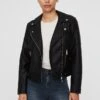 Vero Moda Vmkerriultra- Imitatieleren Jas - Black