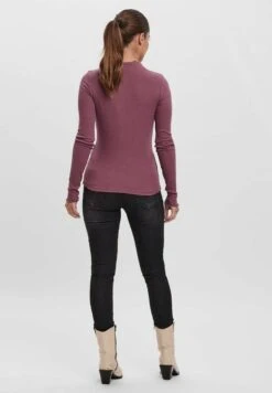 Vero Moda Vmvio L S High NeckGa Noos - Longsleeve - Rose Brown -Vero Moda 1f12803aea8049dfb2f09578f0c28323