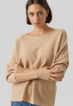 Vero Moda Nora 3/4 Boatneck Noos - Trui - Irish Cream -Vero Moda 20e2d6dfba454d9c8ef681f7097bcea1
