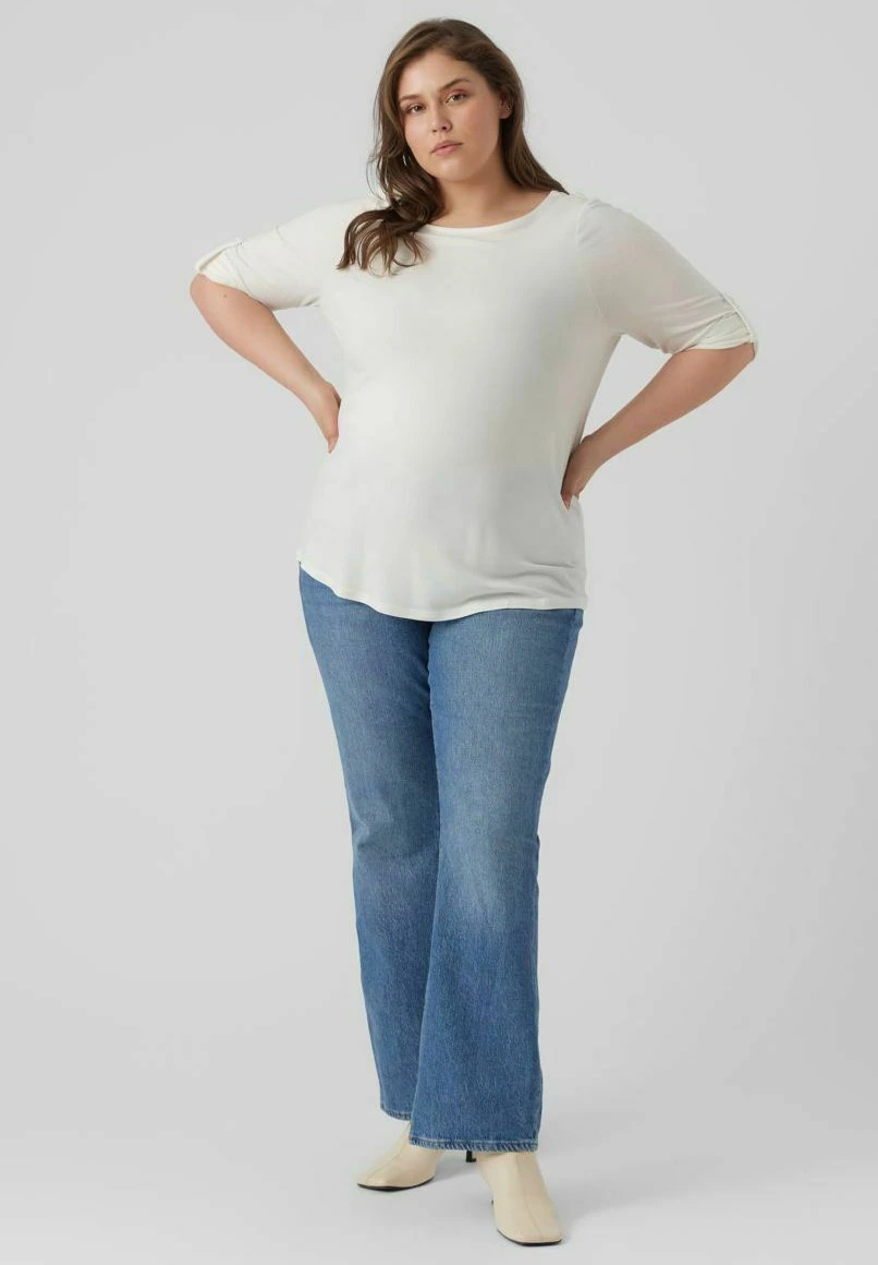 Vero Moda Curve Longsleeve - Snow White 2 Vero Moda Curve Longsleeve - Snow White - Afbeelding 2