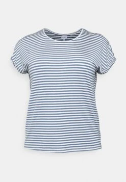 Vero Moda Curve Vmaya Plain Curve - T-Shirt Print - China Blue/Pristine -Vero Moda 23d580b2732e4627a1c7d25f48183d28