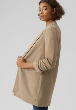 Vero Moda Vmrica Long Blazer - Halflange Jas - Silver Mink -Vero Moda 26a366b12ff24b1086cbff1f48106c89