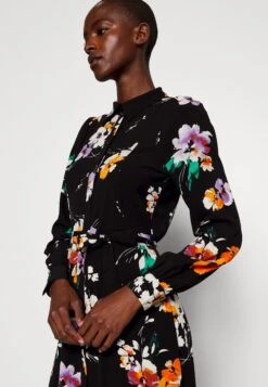 Vero Moda Tall Vmshilah Naja Long Shirt Dress - Blousejurk - Black/Penny -Vero Moda 26c9774570464db5b6804f80b6ca51e1