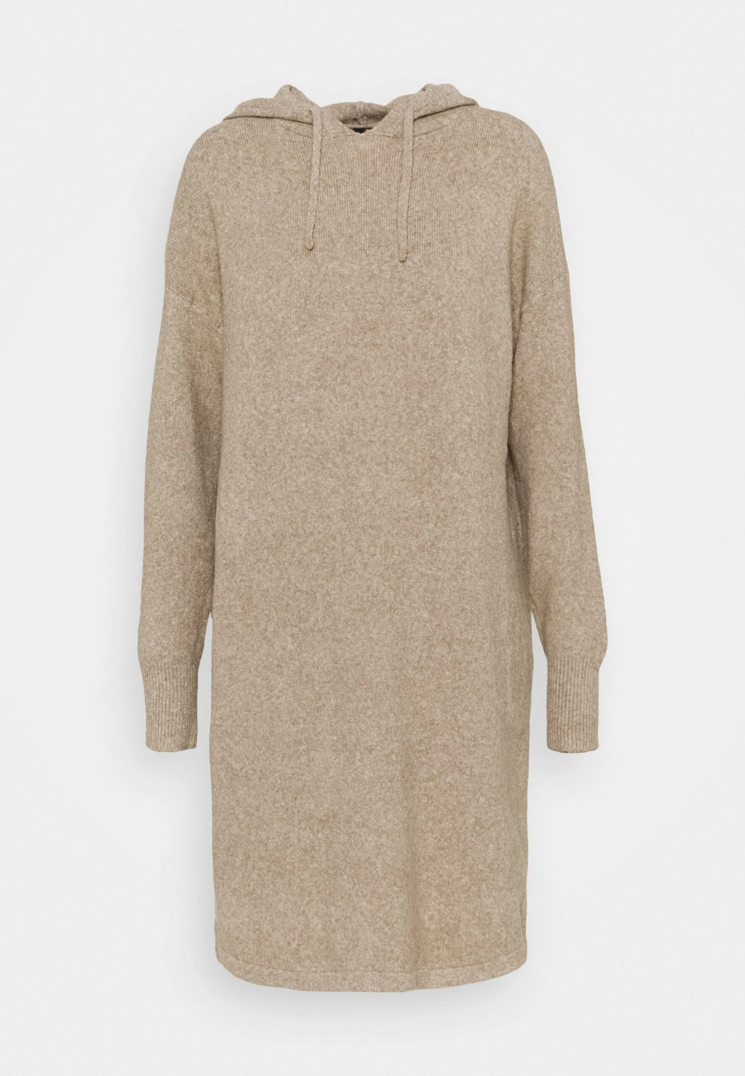 Vero Moda Vmdoffy Hood Dress - Gebreide Jurk - Sepia Tint Melange 5 Vero Moda Vmdoffy Hood Dress - Gebreide Jurk - Sepia Tint Melange - Afbeelding 5