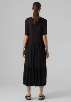 Vero Moda Midi - Jurk - Black -Vero Moda 2751b5c220fe448da858cdbb3d96a50f