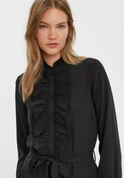 Vero Moda Mini Gerüschtes- Jurk - Black -Vero Moda 30df181cee484d8896f61c21145ced44