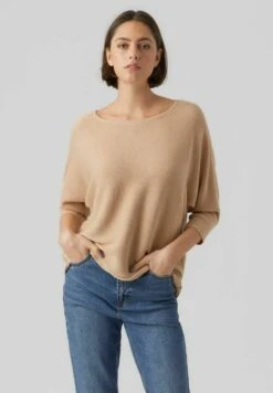 Vero Moda Nora 3/4 Boatneck Noos - Trui - Irish Cream