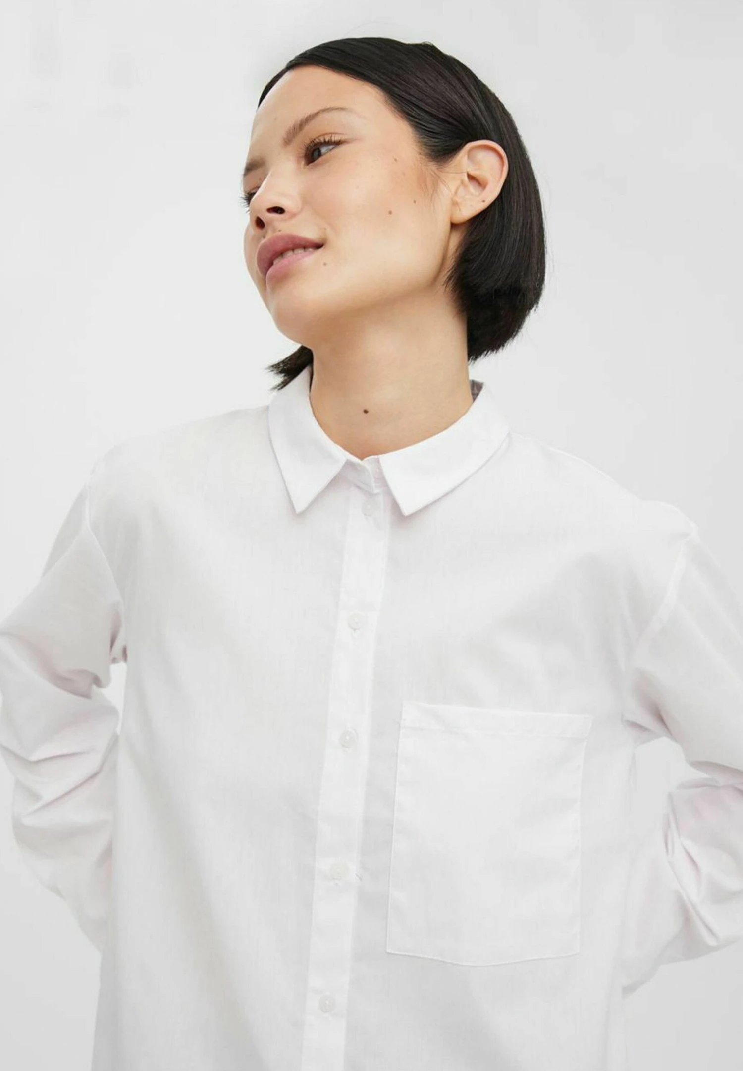 Vero Moda VmellaLong Noos - Overhemdblouse - Bright White 4 Vero Moda VmellaLong Noos - Overhemdblouse - Bright White - Afbeelding 4