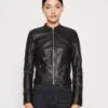 Vero Moda FavodonaNoos - Imitatieleren Jas - Black