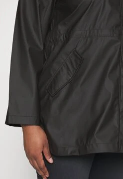 Vero Moda Curve Vmirina Sofine Coated Coat- Lichte Jas - Black -Vero Moda 37f5788941394f148c67f386240fc2eb