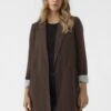 Vero Moda Halflange Jas - Coffee Bean