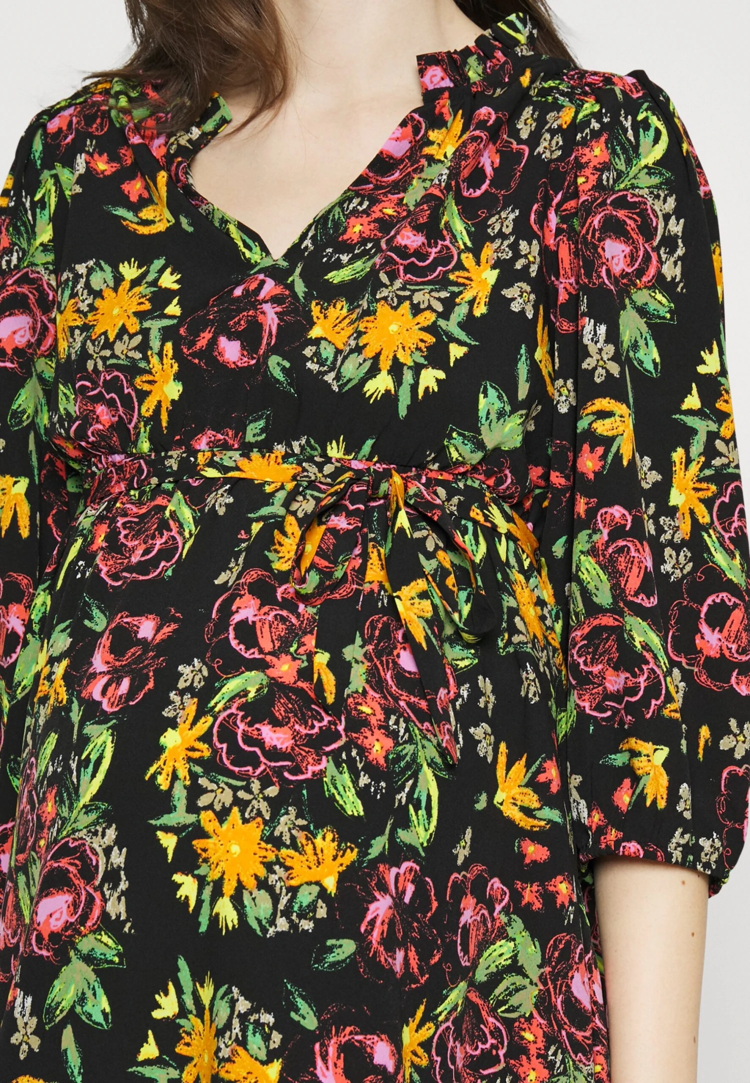 Olivia3/4 Abk- Jurk - Black/Serenity 5 Olivia3/4 Abk- Jurk - Black/Serenity - Afbeelding 5