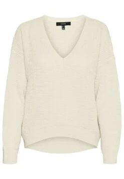 Vero Moda Vmleanna V Neck- Trui - Birch -Vero Moda 45770dde007a4485a48f815dd4d5352b
