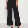 Vero Moda Petite Vmhalmia Wide Solid Pant- Broek - Black