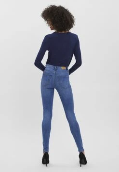 Vero Moda Jeans Skinny Fit - Medium Blue Denim -Vero Moda 465f9a95df844ac18c63ca2c47f77025