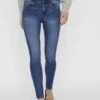 Vero Moda Vmtanya Piping - Jeans Skinny Fit - Medium Blue Denim