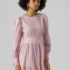 Vero Moda Vmlila Ls Short Wvn - Jurk - Cameo Pink