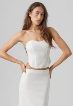 Vero Moda Vmmathilde Short Corset - Top - Bright White