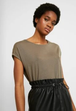 Vero Moda Vmava Plain - T-Shirt Basic - Bungee Cord -Vero Moda 4ddb9b016ec446e399274ad40ad48214