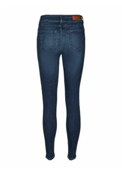 Vero Moda Mid Rise - Jeans Skinny Fit - Dark Blue Denim -Vero Moda 4e409d4e19a34e2ca6d2f2a879a41d00