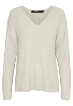 Vero Moda Vmcrewlefile Ls V-Neck Noos - Trui - Birch -Vero Moda 4fae3ecdf69545a88040b70f17f47015