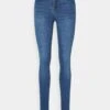 Vero Moda Tall Vmtanya Piping- Jeans Skinny Fit - Dark Blue