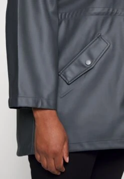 Vero Moda Curve Vmmalou Coated Jacket - Parka - Asphalt -Vero Moda 54d47b8094864a93bc85debedd9b52ac