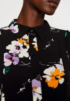 Vero Moda Tall Vmshilah Naja Long Shirt Dress - Blousejurk - Black/Penny -Vero Moda 564a3ccd2e354aac9009e1accf63cde9