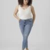Vero Moda Curve Vmlydia Skinny Destr Plus Size- Jeans Skinny Fit - Medium Blue Denim