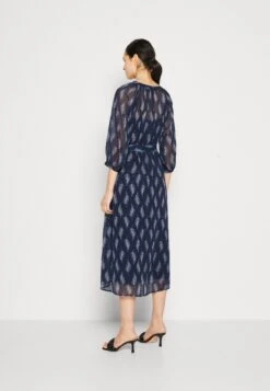 Vero Moda Vmsara 3/4 Sleeve Dress- Jurk - Navy -Vero Moda 58d2f5e4ca3243b09f223657403782ff