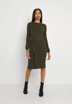Vero Moda Vmsvea O Neck Dress - Gebreide Jurk - Dark Olive