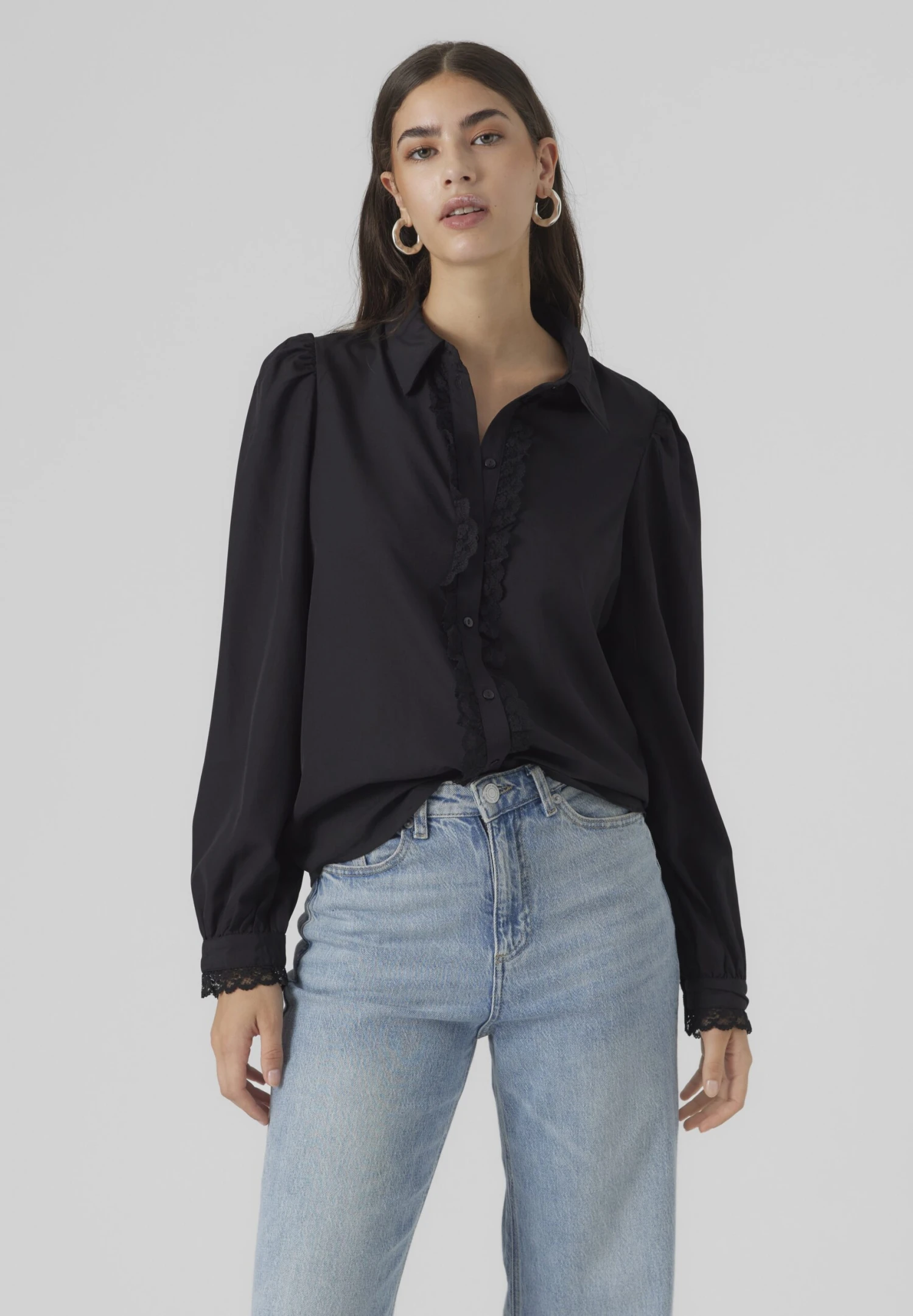 Vero Moda Overhemdblouse - Black 1 Vero Moda Overhemdblouse - Black
