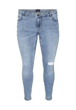 Vero Moda Curve Vmlydia Skinny Destr Plus Size- Jeans Skinny Fit - Medium Blue Denim -Vero Moda 5a399b70dc094bafad420878ec023df1
