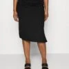 Vero Moda Curve Vmjona Skirt - Kokerrok - Black Solid