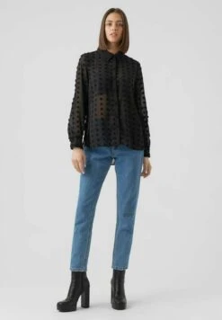 Vero Moda Overhemdblouse - Black -Vero Moda 5c49a8465eee44ffa9dcb39af83deadf
