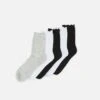 Vero Moda Vmena Socks 5 Pack - Sokken - Grey Melange/Snow White/Black