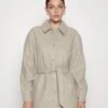 Vero Moda Tall Vmvince Jacket- Halflange Jas - Silver Mink/Melange