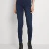 Vero Moda Vmtanya Piping - Jeans Skinny Fit - Dark Blue Denim