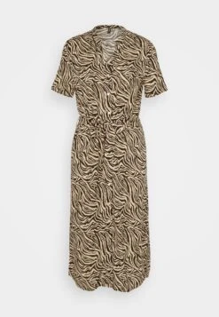 Vero Moda Vmvica S/S Ga Wvn Noos - Blousejurk - Beige/Black 10 Vero Moda Vmvica S/S Ga Wvn Noos - Blousejurk - Beige/Black -Vero Moda 6508b3d4ca054c48a7e791a6c05f3426