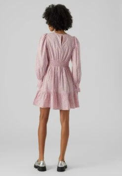 Vero Moda Vmlila Ls Short Wvn - Jurk - Cameo Pink -Vero Moda 6894ead5bdca4ccfbc7e0b4c029bd8d2