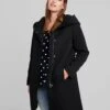 Vero Moda Curve Vmverodona - Halflange Jas - Black